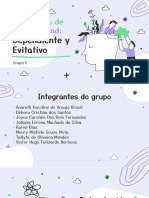 Trabalho Sobre Transtornos Dependente y Evitativo