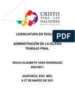 Administación de La Iglesia. Trabajo Final.