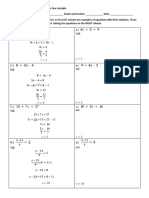 GUIDED EXERCISE Linear Equation in One Variable