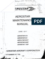 Aerostar Maintenance Manual Intro and Table-of-Contentss