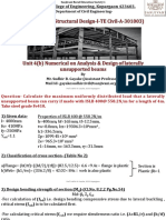 4b - I - Numerical On Analysis of Laterally Unsupported Beams