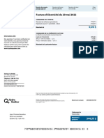 Facture D'électricité Du 20 Mai 2022