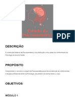 Movimentos Da Psicologia No Século XX Estudo Da Pissicomatica Tema 2 Modulo 1,2,3