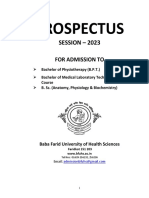 BFUHS Prospectus 2023 (BPT, MLT)