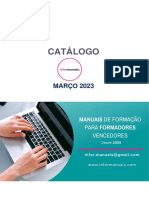 CATALOGO de Manuais de Formação Digitais para Formadores UFCD Informanuais Março 2023