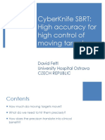 CyberKnife SBRT - High Accuracy For High Control of Moving Targets