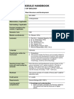 The Module Handbook - Plant Structure and Development