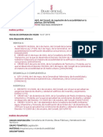 DECRETO 65-2019, de 26 de Abril, Del Consell, de Regulación de La Accesibilidad en La Edificación y en Los Espacios Públicos