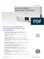 Def PowerLite-119W-Projector - Specification-Sheet-CPD-58835