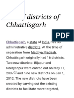 List of Districts of Chhattisgarh - Wikipedia