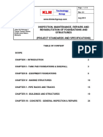 PROJECT STANDARD AND SPECIFICATIONS Maintenance of Foundations and Structures Rev01web