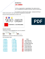 SECUENCIA DIDÁCTICA DE MATEMÁTICA Presentamos El 100