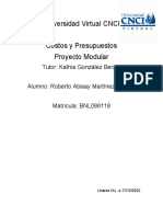 Costos y Presupuestos Proyecto Modular