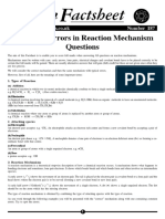 187 Avoidable Errors in Reaction Mechanism Questions