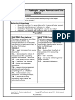 Lesson Plan 2.3 - Posting To Ledger Accounts and Trial Balance