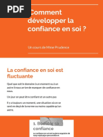 Développer La Confiance en Soi