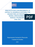 Gran Pacto Por El Reconocimiento, La Justicia y El Desarrollo Comunidades NARP