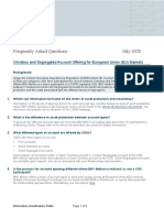 2020 - BNY Mellon - Omnibus and Segregated Account Offering For European Union Markets