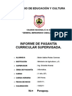 Informe de Pasantia