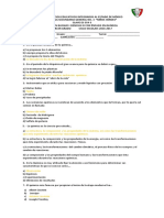 Examen Bimestral Bloque 1 Esc - Niños Héroes Brenda Olivares Romero