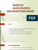 Introduction To Community Dentistry and Dental Public Health