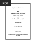 CERC Project Cost For Solar PV