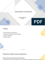 Pharmaceutical Calculations C