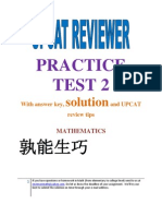 UPCAT Reviewer Practice Test 2