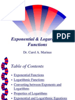 Exponential & Logarithmic Functions: Dr. Carol A. Marinas