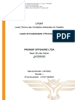 LTCAT - Laudo de Insalubridade e Periculosidade - 100 - 2022 - PROINSP