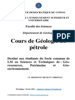 CT Sekimonyo Shamavu Cours de Geologie Du Petrole