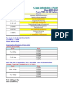 Term 8 Class Schedule