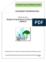 Rural Development Interventions: Madhya Pradesh Rural Livelihoods Project (MPRLP)