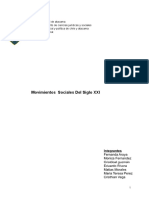 Informe Movimientos Sociales Siglo XXI GRUPO 6