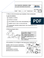 Avaliação Língua Portuguesa 19 Cópias