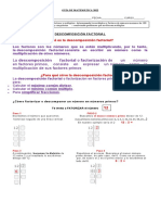 Descomposición Factorial 6° Básico