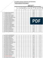 Internal Marks Format