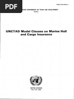 UNCTAD Model Clauses On Marine Hull and Cargo Insurance