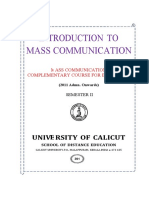 Introduction To Mass Communication Mass