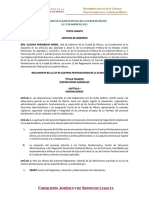 Rgto de La Ley de Centros Penitenciarios de La CDMX