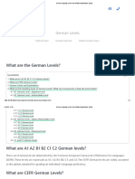 German Language Levels and Detailed Explanations (2022)