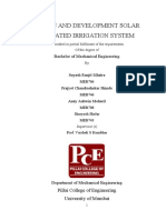 Solar Operated Irrigation System