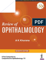 Review of Ophthlamology A K Khurana 7th Ed