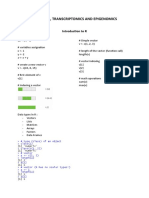 Introduction To R