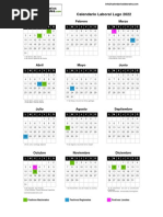 Calendario Laboral Lugo 2023