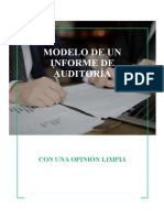 SEM 13 - Modelo de Un Informe de Auditoria Con Una Opinion Limpia