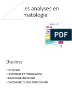 Guide Des Analyses en Hematologie