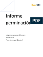 Informe Germinación