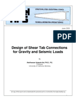 Design of Shear Tab Connections For Grav