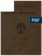 Pharmacopoeia of Siddha Medicine